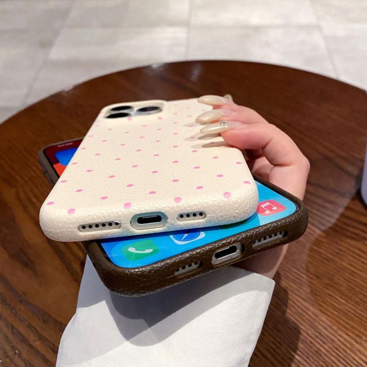 Funda de Silicona con Lunares Dopamine para iPhone 14 (Blanca)