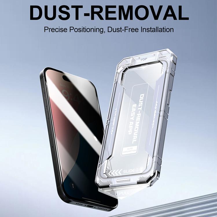 Película de vidrio templado Apple iPhone 14 Pro Max privacidad fácil instalación