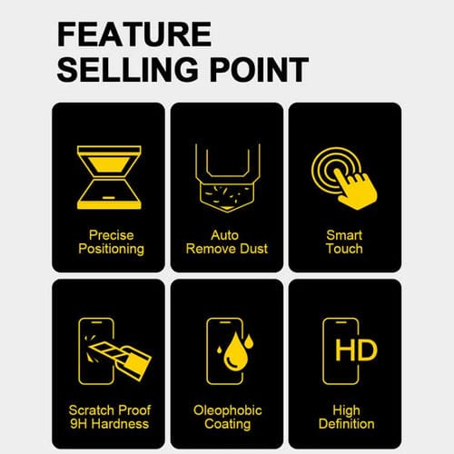 Película de Vidrio Templado HD para iPhone 14 Plus y 13 Pro Max Fácil Instalación