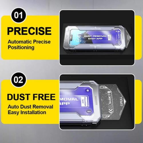 Película de Vidrio Templado HD para iPhone 14 Plus y 13 Pro Max Fácil Instalación