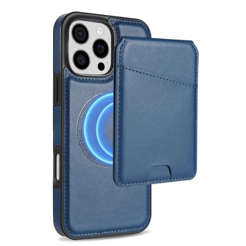 Funda para Teléfono Magsafe con Tarjetero Desmontable iPhone 16 Pro (Azul)