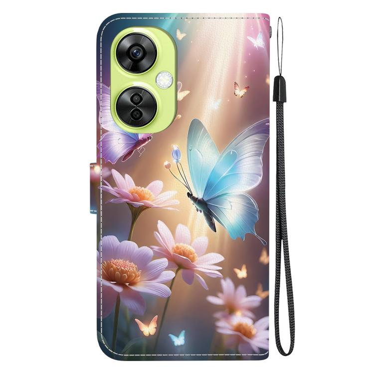 Funda de Cuero para OnePlus Nord Ce 3 Lite/N30 con Dibujo de Mariposa y Flores (Colores)