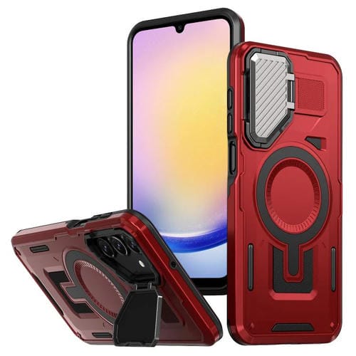 Funda Protectora con Marco Magsafe Samsung Galaxy A25 5G (Roja)