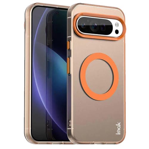 Funda para Teléfono Imak Candy Series a Prueba de Golpes Magsafe para Google Pixel 9/9 Pro (Naranja)