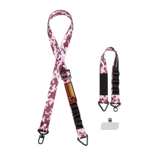 Cordón ajustable para teléfono Dux Ducis Serie Outdoor Tipo Bandolera (Rosa Camuflaje)