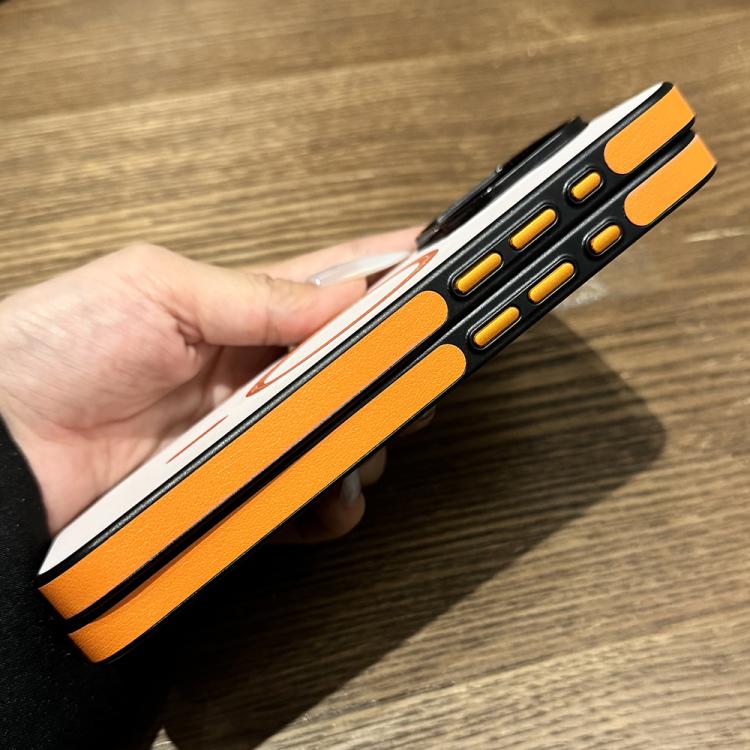 Funda para Teléfono iPhone 15 Pro Max Textura Madera Imitación Magsafe (Azul Cielo)