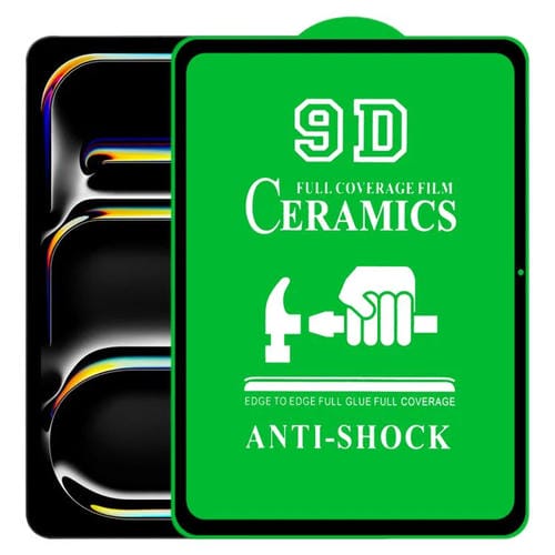 Película de Cerámica con Pegamento Completo para iPad Pro 11 (2024) y Air 11 (2024) 9D Pantalla