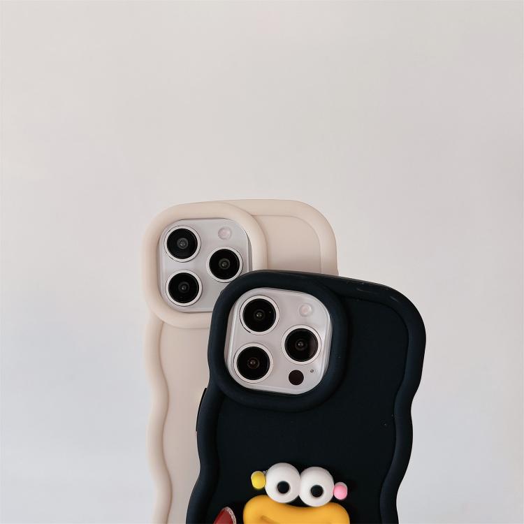 Funda TPU iPhone 11 Pro Max Forma Boca de Salchicha Cadena Cuentas (Rojo)