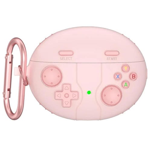 Estuche de Silicona para Auriculares Huawei Freebuds 5I/6I Estilo Consola Retro (Rosa)