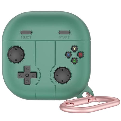 Funda de Silicona para Auriculares Samsung Galaxy Buds Live Estilo Consola Retro (Verde Pino)