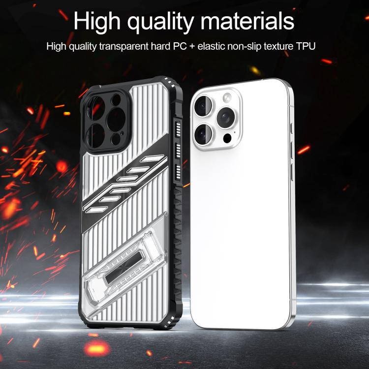 Funda híbrida TPU y Policarbonato con soporte para iPhone 11 (Azul Marino)