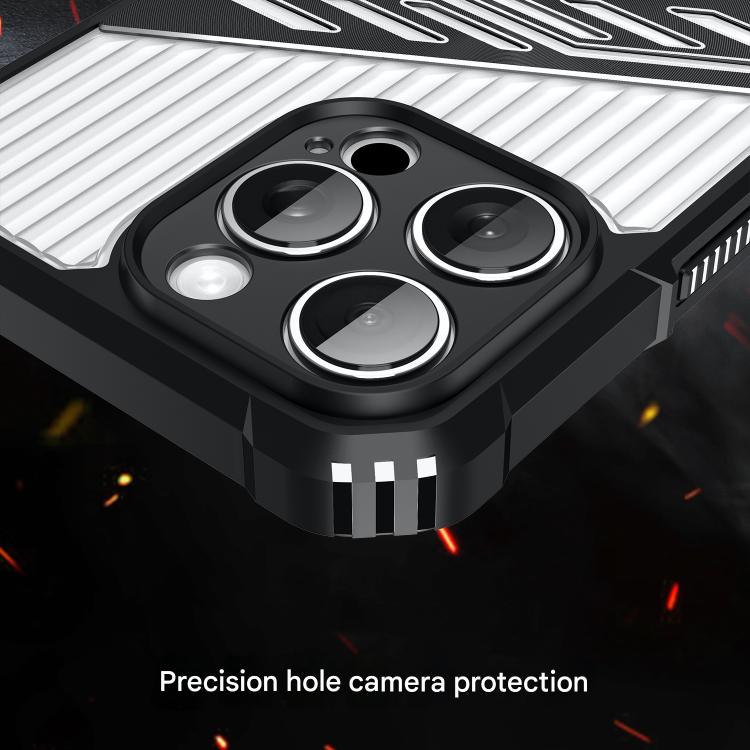 Funda híbrida TPU para iPhone 11 con soporte para PC (Gris Espacial)