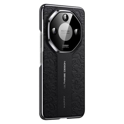 Funda de Cuero para Honor X50 con Diseño de Dragón en la Nube (Negro)