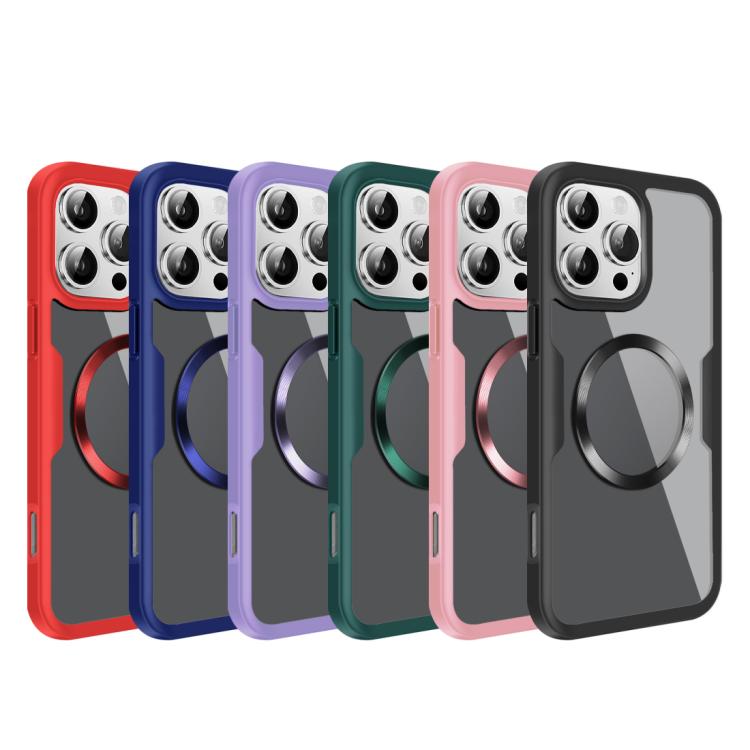 Funda para Teléfono Magsafe con Textura de Cd para iPhone 13 Pro (Azul)