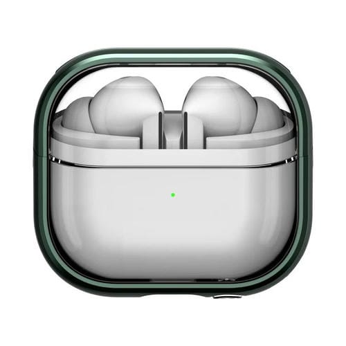 Funda híbrida TPU y PC con soporte para Samsung Galaxy Buds 3/3 Pro (Verde)