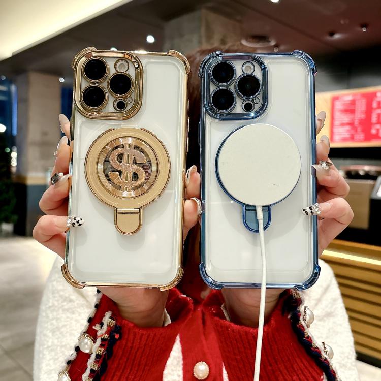 Funda para iPhone 11 Space Magsafe con Soporte para Lente (Azul)