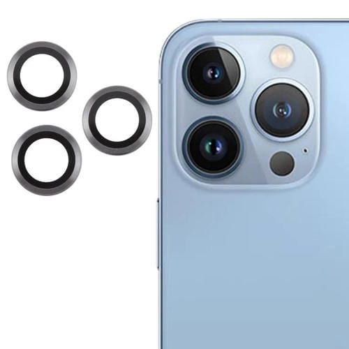 Cubierta de Cámara Trasera para iPhone 13 Pro Max y 13 Pro Película de Lente Vidrio Templado 9H (Titanio)