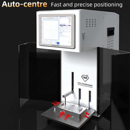 Máquina Láser Tbk 958Z 5W Quitar Marcos de Pantallas LCD con Luz Violeta Enchufe de USA