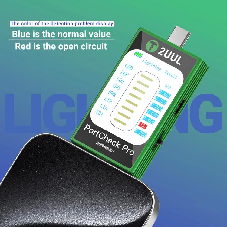 Detetor Automático de Tomadas Traseiras com Interface de Iluminação e Tipo C 5 V 2 A 2Uul Pw31 Portcheck Pro