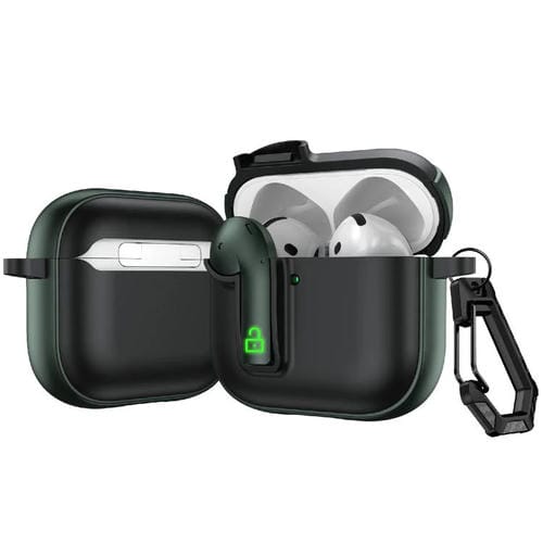 Funda Protectora Para Auriculares Airpods 4 (Verde Militar)
