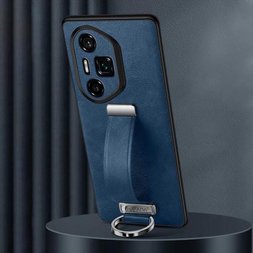 Funda para Teléfono Sulada Cuero Híbrido PC Tacto Suave a Prueba de Golpes para Honor 300 Ultra (Azul)