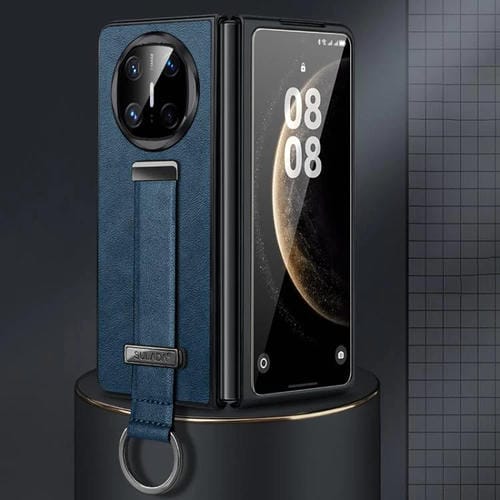 Funda para Teléfono Sulada PC Hybrid Leather Texture Skin Feel a Prueba de Golpes para Huawei Mate X6 (Azul)