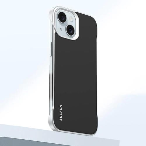 Funda para iPhone 15 Sulada Skin Feel Cuero Líquido a Prueba de Golpes (Negro)