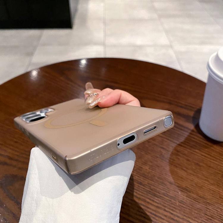 Funda para Teléfono OnePlus 13 con Protección Contra Frío y Hielo y Magsafe (Azul Transparente)