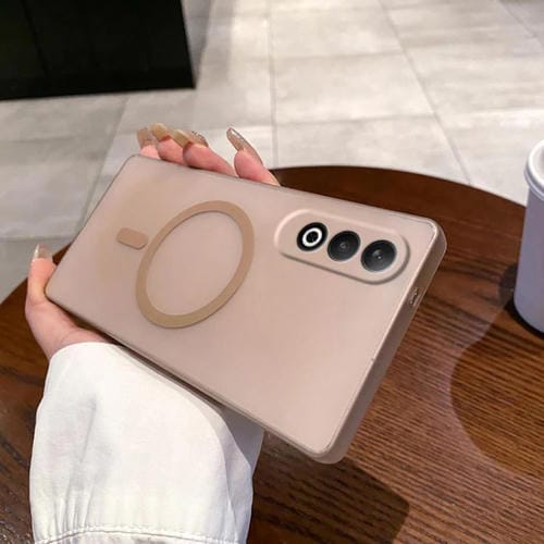 Funda para Teléfono OnePlus Nord Ce4 5G Ice Fog Magsafe Orificio Fino (Dorada)