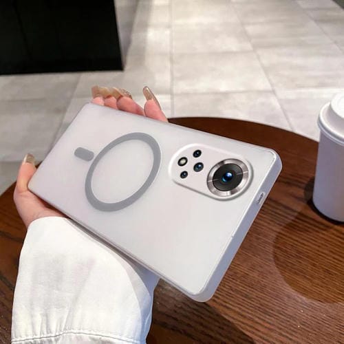 Funda para Teléfono Ice Fog Magsafe con Orificio Fino para Honor 50 (Gris Titanio)