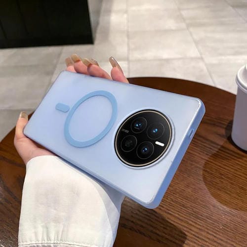 Funda para Teléfono Huawei Mate 50 Ice Fog Magsafe para PC (Azul Transparente)