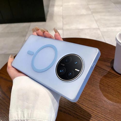 Funda para Teléfono Huawei Mate 50 Pro Ice Fog Magsafe para PC (Azul Transparente)
