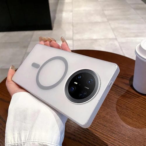 Funda para Teléfono Huawei Mate 70 Pro Ice Fog Magsafe para PC (Gris Titanio)