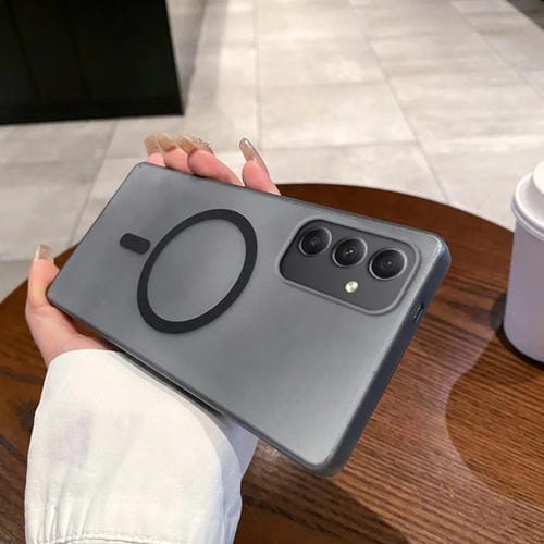 Funda para Teléfono Samsung Galaxy A35 5G Ice Fog Magsafe para PC (Transparente Negra)