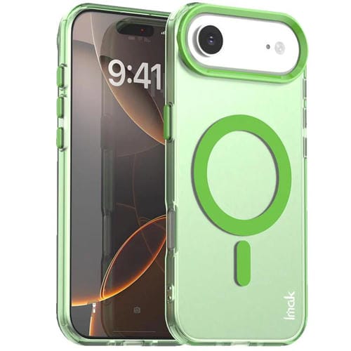 Funda IMAK Candy Series a prueba de golpes MagSafe para iPhone 17 Air (verde)