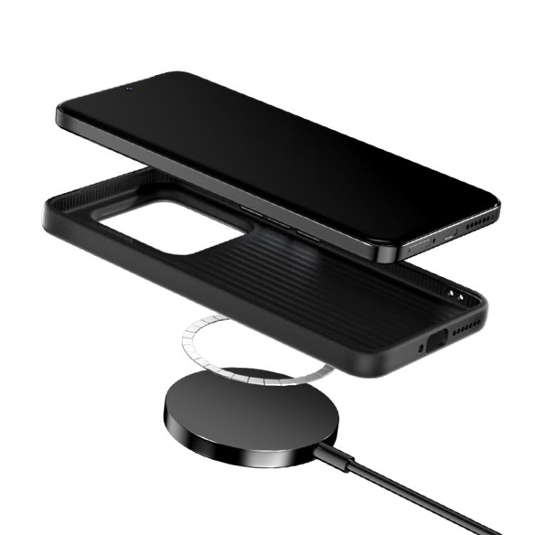 Para Xiaomi 15S Pro ABEEL Ruyi Pattern 6D Micro Relief MagSafe Funda de cuero para teléfono (marrón)