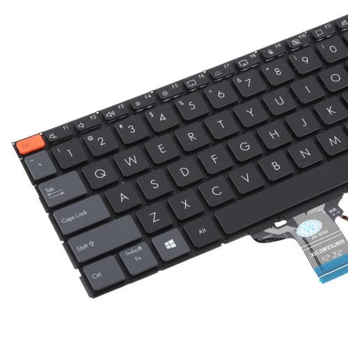Hintergrundbeleuchtete Tastatur Asus Vivobook Pro 14X Modelle M7400 M4700 M4700Qc M4700PC M7600 M3400 M3401 M3401Q X7400 X3400 X3400P K3400P (Schwarz)