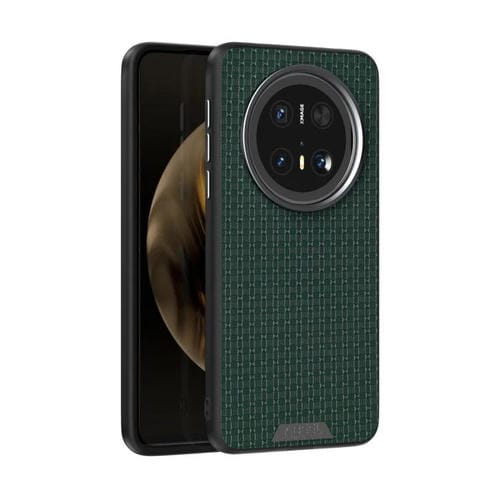 Funda de Cuero con Micro Relieve 6D Abeel Ruyi para Huawei Mate 70 (Verde)
