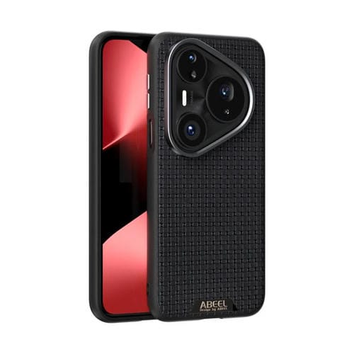 Funda de cuero con microrelieve 6D y MagSafe para Huawei Pura 80 Pro 5G / 80 Pro+ 5G (negro)