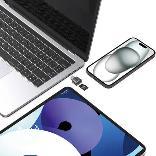 Lector de Tarjetas Onten Otn-Cr533 Tipo C a Micro SD/TF (Negro)