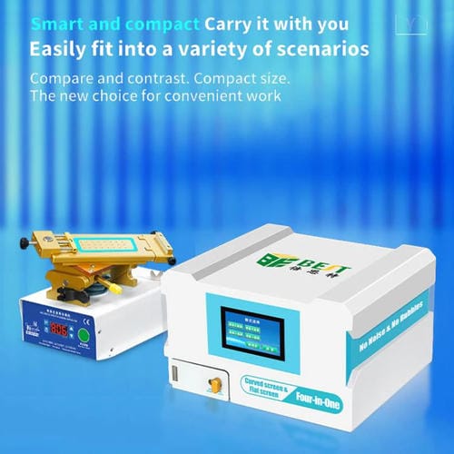 Máquina Laminadora y Antiespumante Inteligente Best B-528 4 en 1 de 7 Pulgadas con Bomba de Vacío Integrada (Enchufe UE)