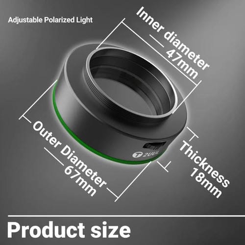 Microscópio 2Uul MS97 à Prova de Pó, Óleo e Fumo com Luz Polarizada Ajustável