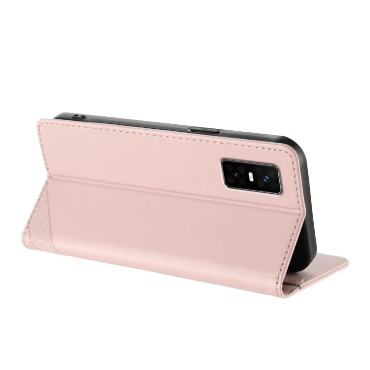 Funda de cuero retro con relieve para Infinix GT 30 Pro (rosa)