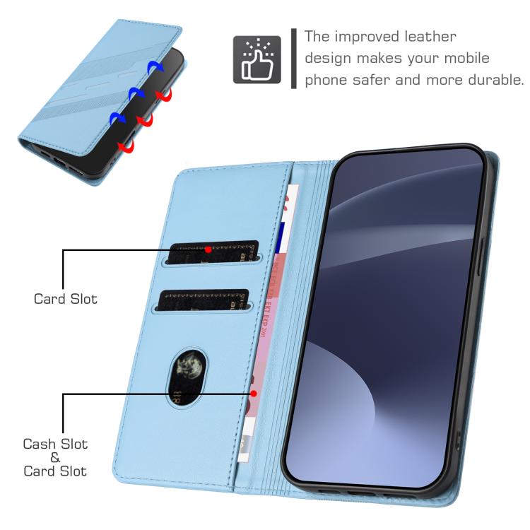 Funda de cuero retro con relieve para Infinix Note 50 Pro+ 5G (azul claro)