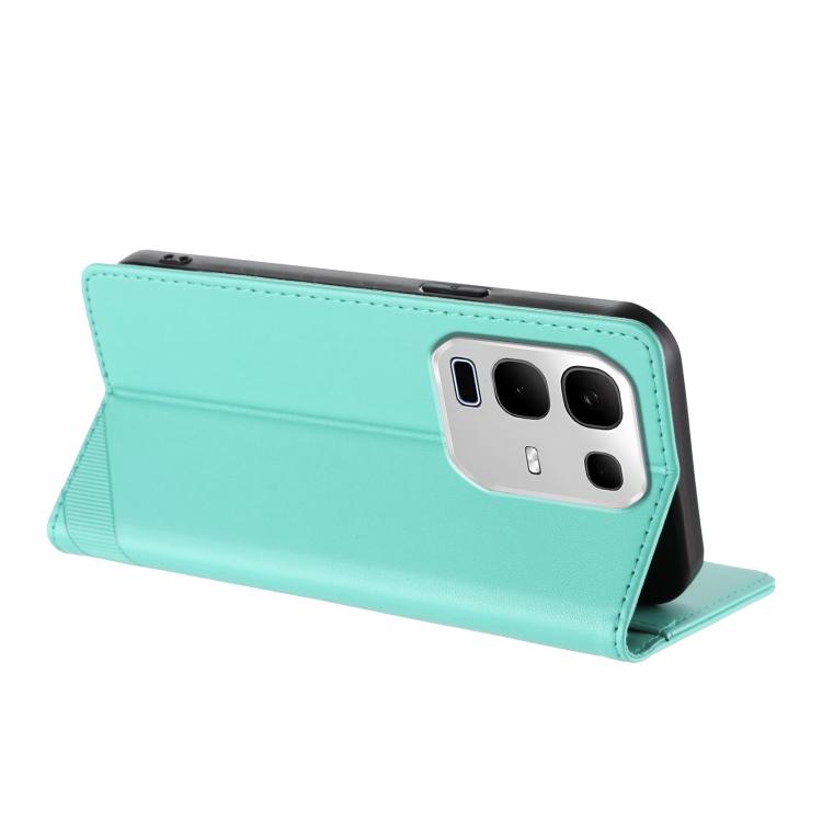 Funda de cuero retro con relieve para Infinix Note 50s 5G (verde menta)