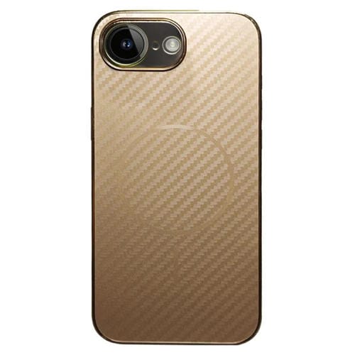 Funda de fibra de carbono con recubrimiento MagSafe para iPhone 16e (dorada)