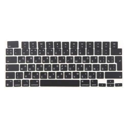 Large Keys Apple MacBook A2442, A2485, A2779, A2780, A2991, A2992, A2918 (British Version) Russian Language
