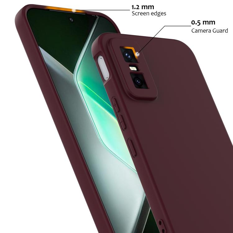 Funda de silicona Magsafe a prueba de golpes para Infinix GT 30 Pro (color ciruela)