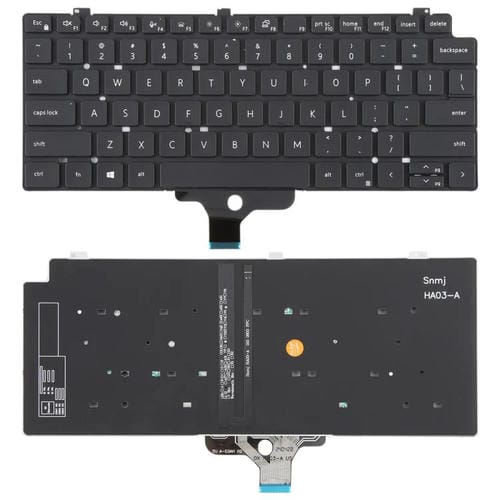 Teclado Retroiluminado Dell Latitude P33S 13-7300 7310 Versão EUA (Preto)