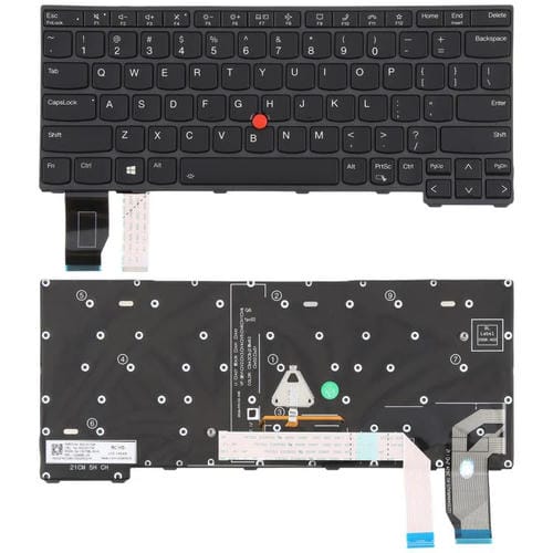 Teclado Retroiluminado Lenovo ThinkPad X13 Gen 2 20WK 20XH X13 Yoga Gen 2 Versión USA (Negro)